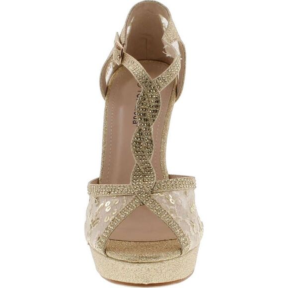 Top Moda HY-5 Gold Womens pumps-shoes 8.5 NEW - Picture 4 of 4